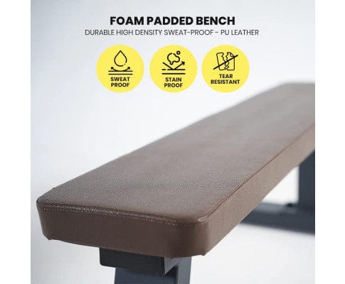 Heavy Duty Flat Bench, 450Kg Weight Capacity For Home Gym Exercise