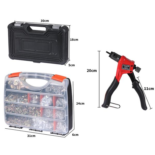tools & accessories Heavy Duty Mandrels Riveting Gun Tool Kit Thread M3-M8 1460PCS