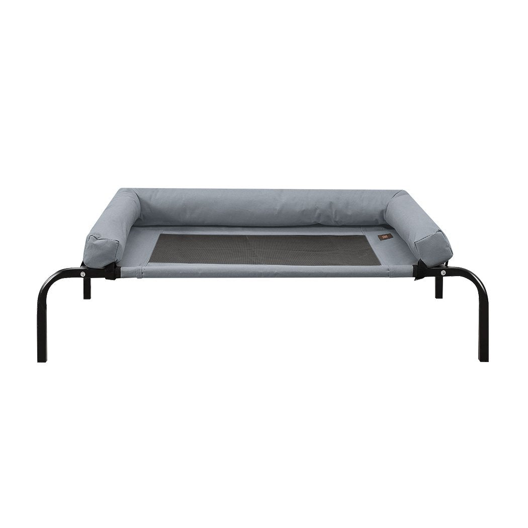 pet products Heavy Duty Pet Bed Bolster Trampoline M Grey