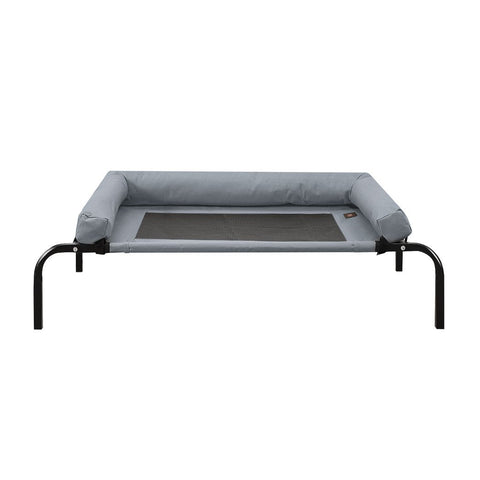 Heavy Duty Pet Bed Bolster Trampoline M Grey