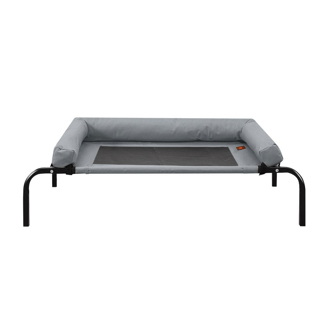 pet products Heavy Duty Pet Bed Bolster Trampoline Xl Grey