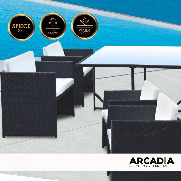 Heavy-duty waterproof 5 Piece Dining Table Set