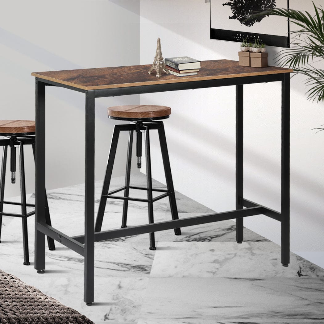 High Bar Table Nordic Industrial Stylish Modern Pub Wood 120CMX40CM