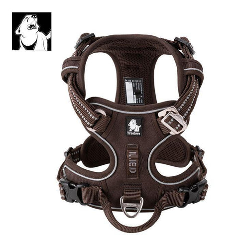 XS High Density NYLON Pull Harness Brown