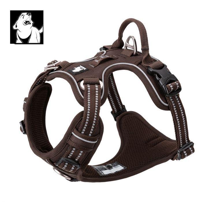 S High Density NYLON Pull Harness Brown