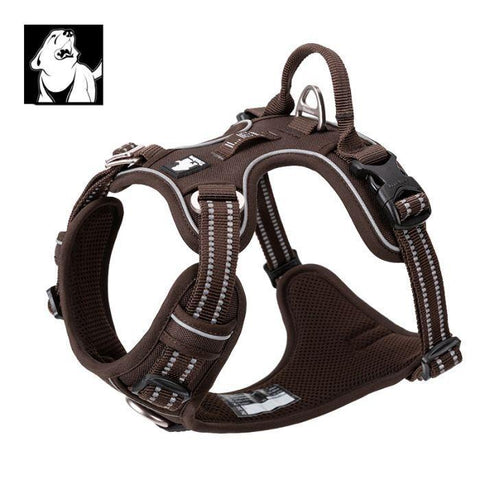 High Density NYLON Pull Harness Brown