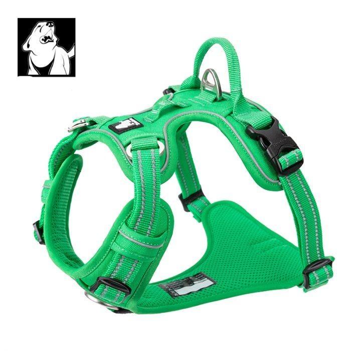S High Density NYLON Pull Harness Green