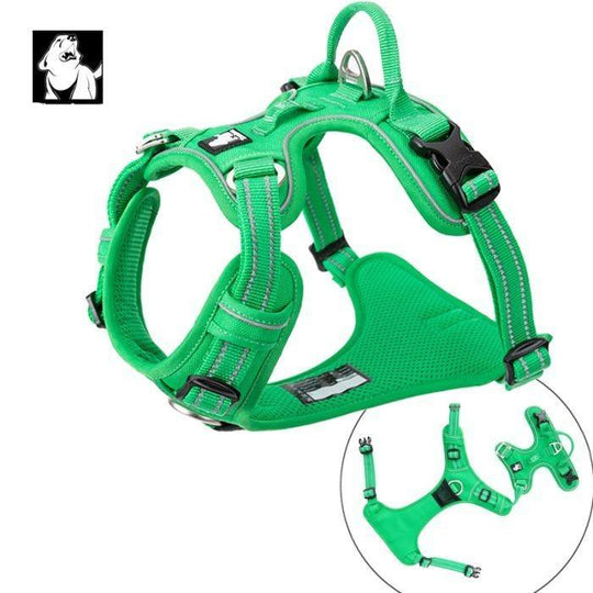 High Density NYLON Pull Harness Green