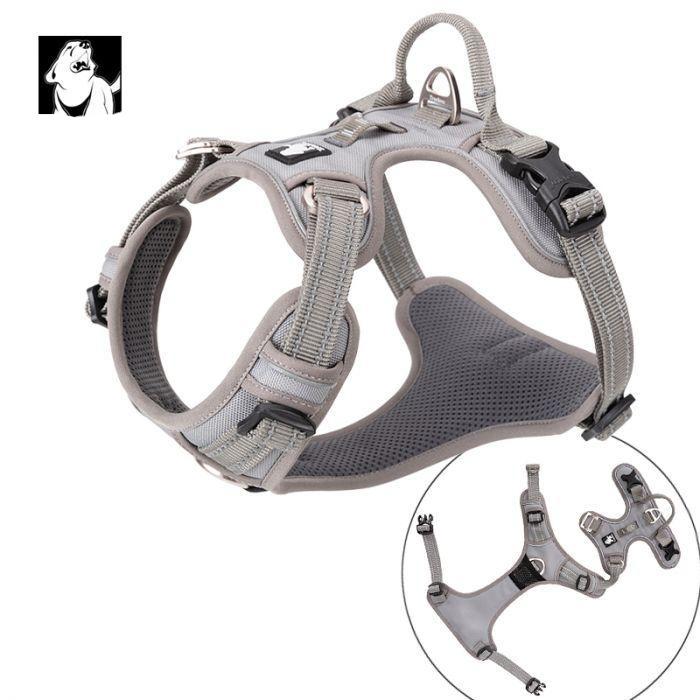 L High Density NYLON Pull Harness Grey