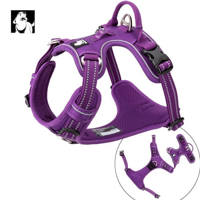 L High Density NYLON Pull Harness Purple