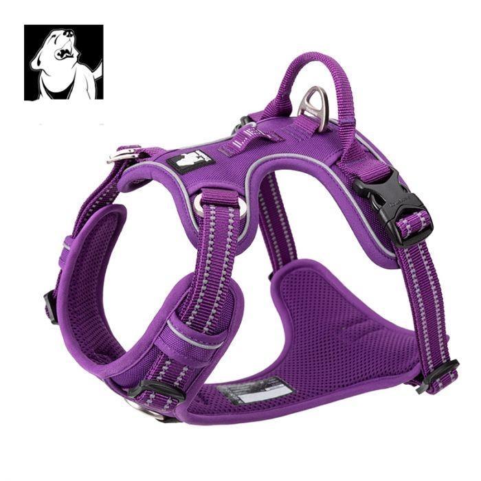 M High Density NYLON Pull Harness Purple