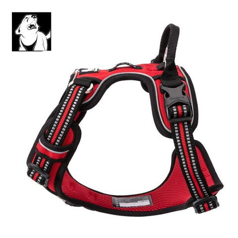 High Density NYLON Pull Harness Red