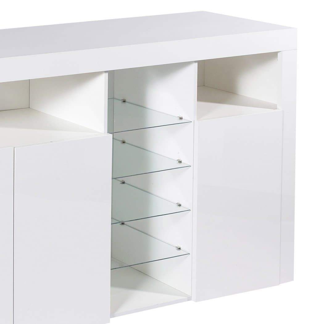 dining room High Gloss Sideboard Cabinet Cupboard White