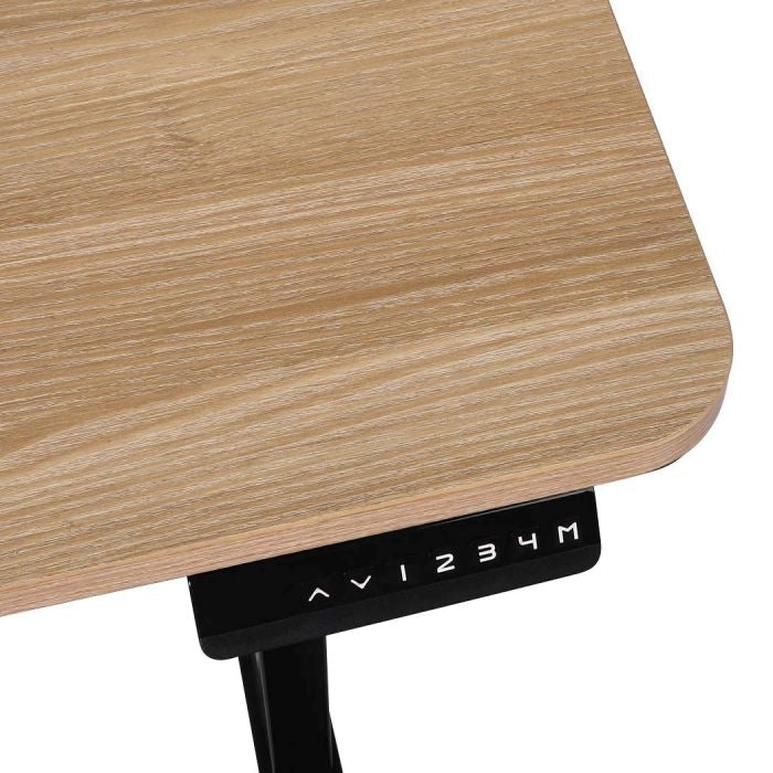 High Quality Standing Desk Motorised Height Electric Computer Table-Oak