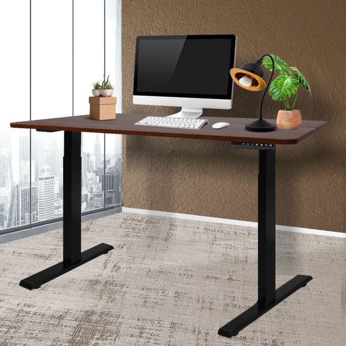 High quality Standing Desk Motorised Height Electric Computer Table-Wooden