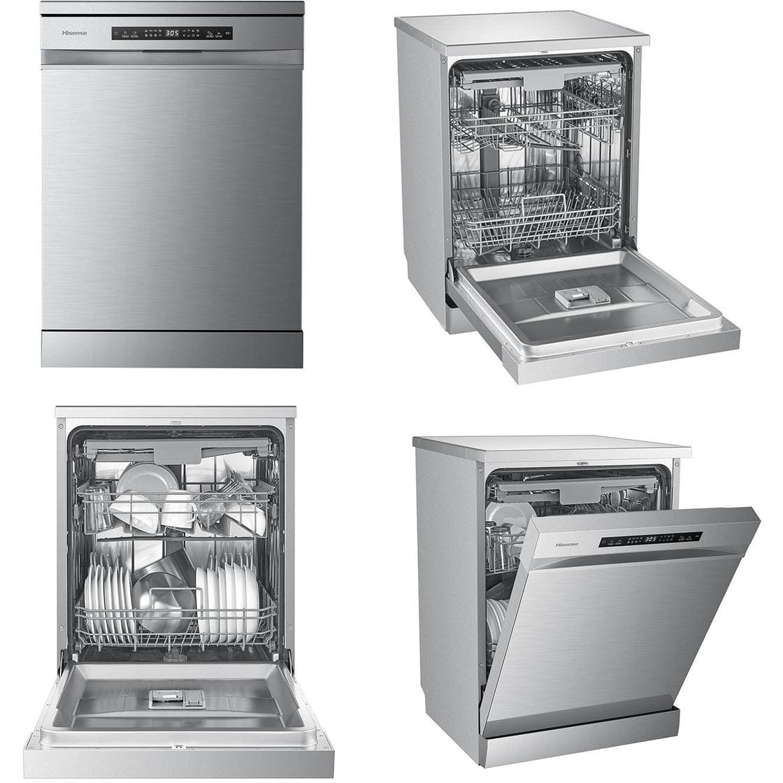 Hisense 14 Place Setting Freestanding Dishwasher (S/Less Steel)