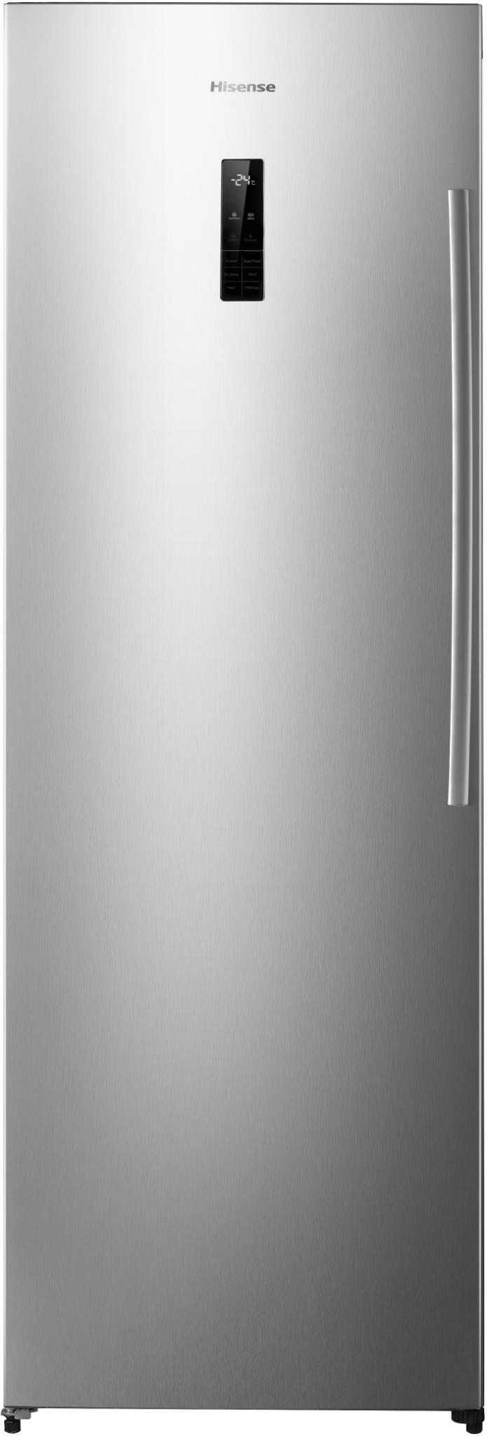 Hisense 254l vertical freezer (s/less steel)