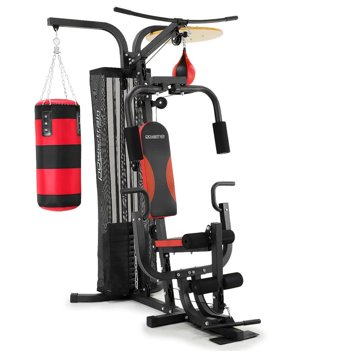 Home Gym Multi Station with Boxing Punching Bag Speed Ball Powertrain