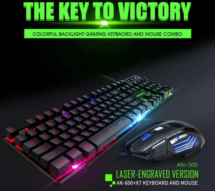 electronics Imice An-300-X7 Usb Wired Backlit Keyboard