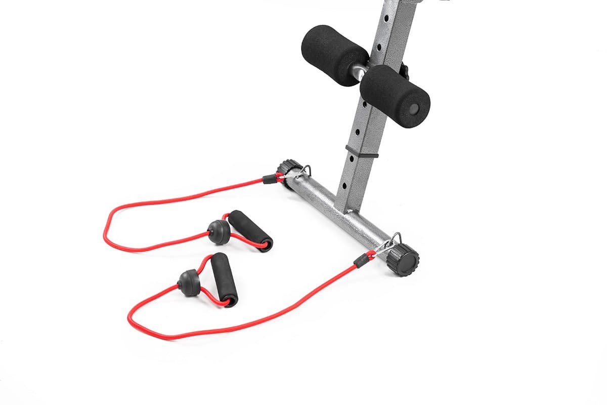 Inclined Sit up bench with Resistance bands