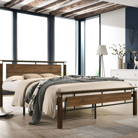 Bedroom Industrial Bed Size King Single