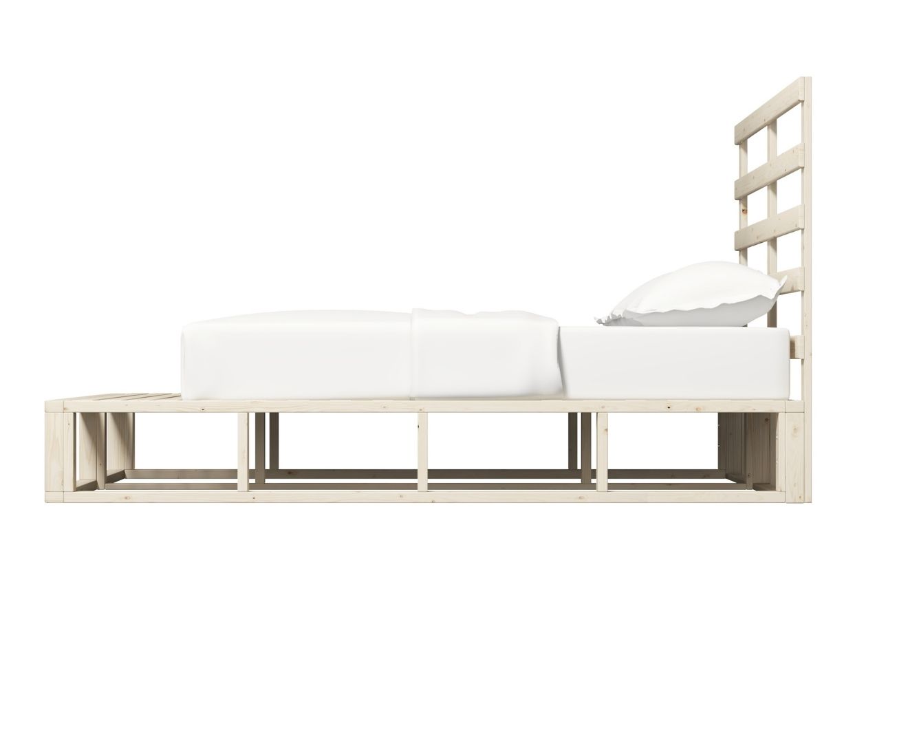 Furniture > Bedroom Industrial Coastal Pallet Bed Frame Bed Base Double