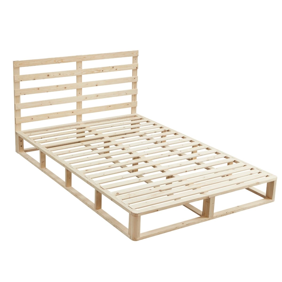 Furniture > Bedroom Industrial Coastal Pallet Bed Frame Bed Base King Single