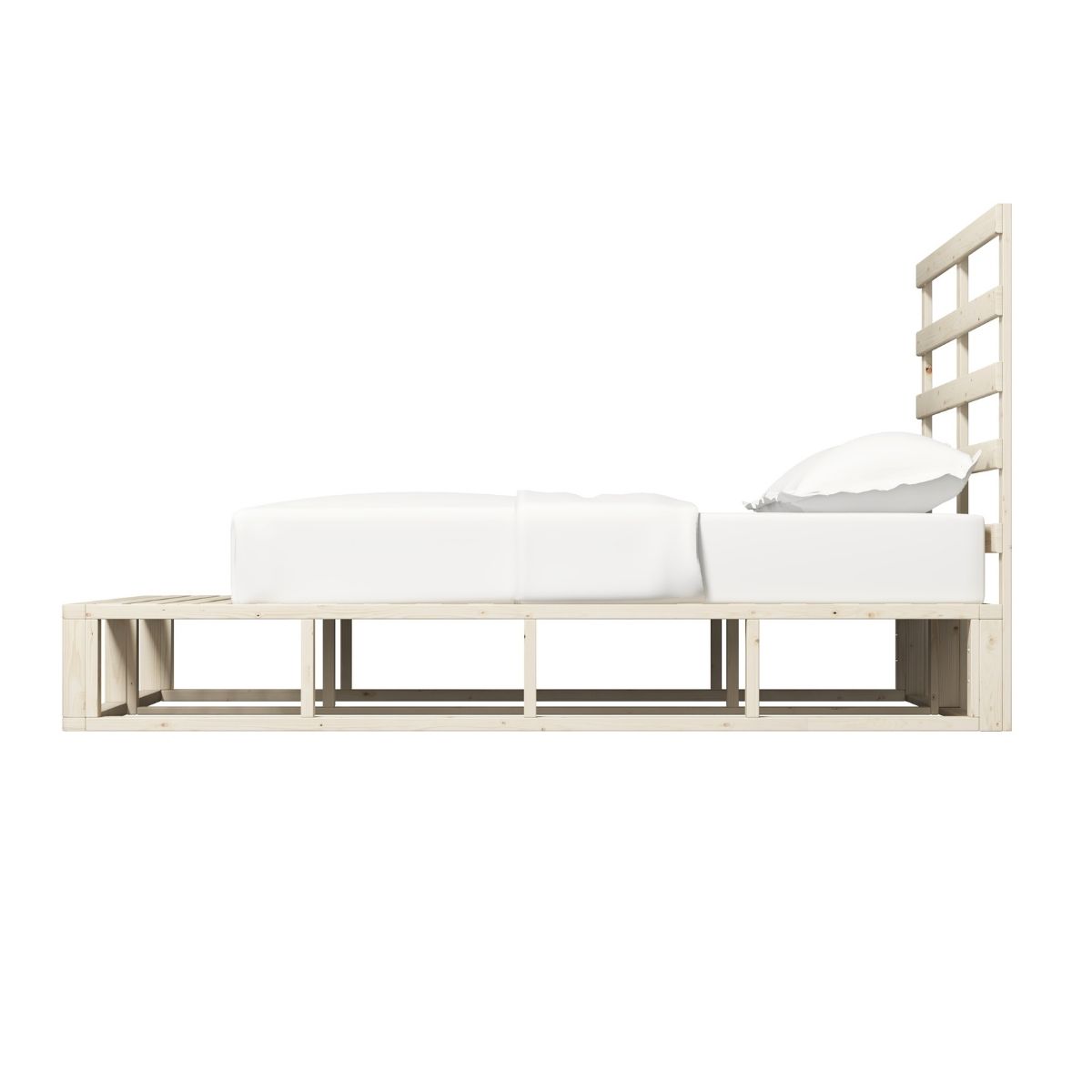 Furniture > Bedroom Industrial Coastal Pallet Bed Frame Bed Base King Single