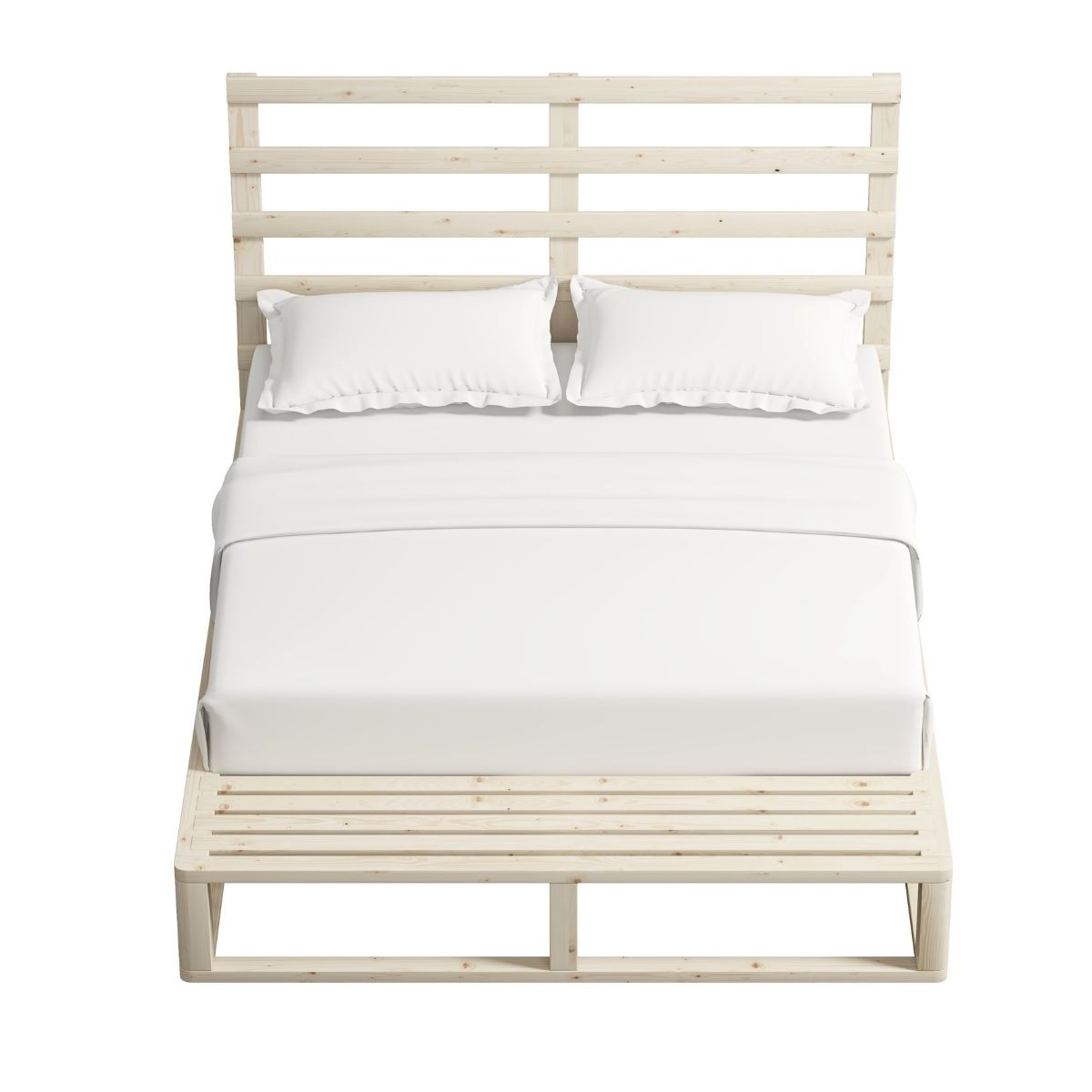 Furniture > Bedroom Industrial Coastal Pallet Bed Frame Bed Base King Single