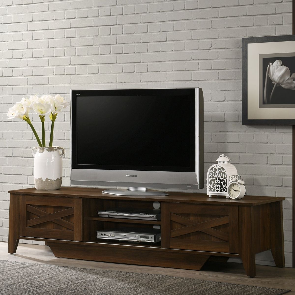 Living Room Industrial Style 180cm TV Stand Cabinet Entertainment Unit