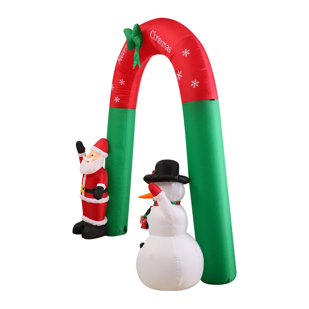 Inflatable Christmas Santa Snowman With Led Light Type 2