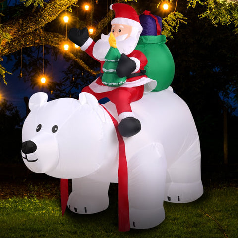 Inflatable Christmas Santa Snowman With Led Light Type 9