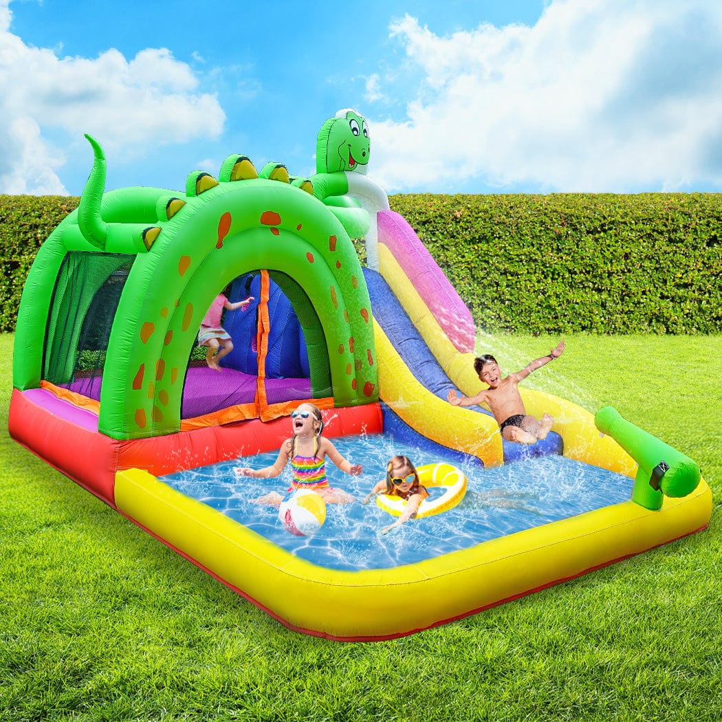 Inflatable Water Slide Kids Play Park Pool Outdoor Toys Splash Jumping