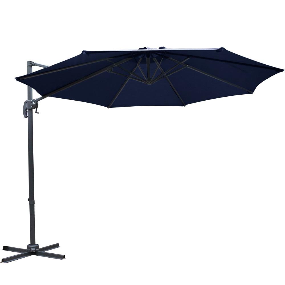 early sale simpledeal Instahut 3M Roma Outdoor Furniture Garden Umbrella 360 Degree Navy