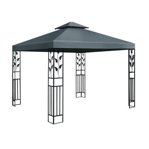 Wedding Accessories Instahut Gazebo 3x3m Party Marquee Outdoor Wedding Event Tent Iron Art Canopy Grey