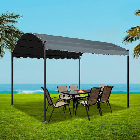 Wedding Accessories Instahut Gazebo 4x3m Party Marquee Outdoor Wedding Event Tent Iron Art Gazebos Grey