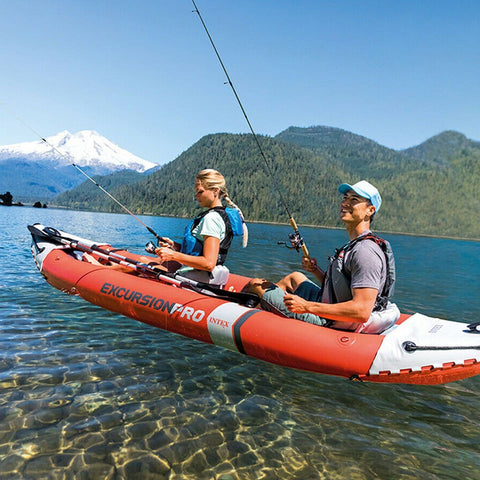 Intex 68309NP Excursion Pro K2 2-Seater Inflatable Kayak with Paddles
