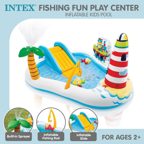 Intex Fishing Fun Play Centre Inflatable Kids Swimming Pool