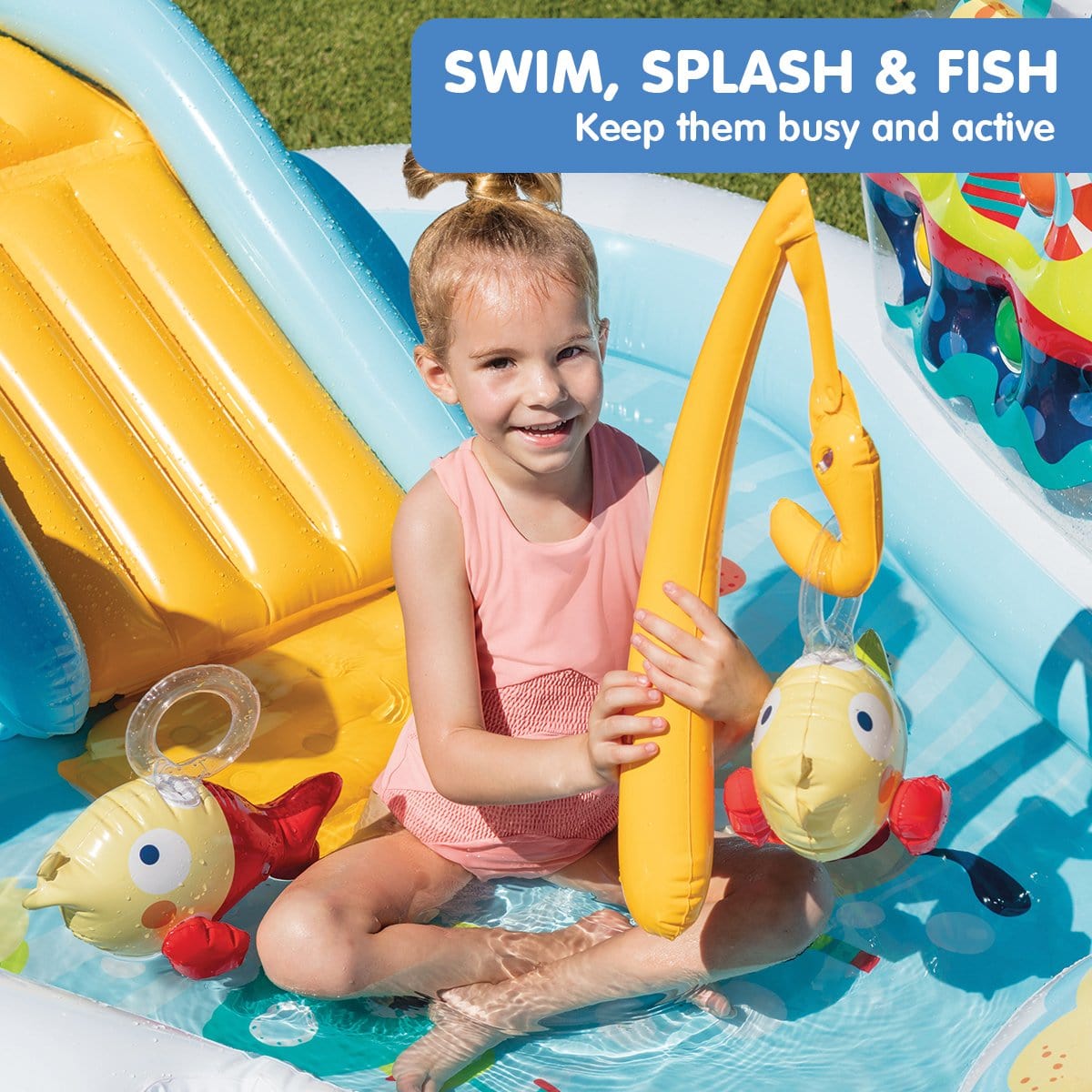 Intex Fishing Fun Play Centre Inflatable Kids Swimming Pool