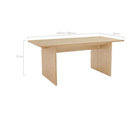 Japandi design Office Desk 160cm/180cm