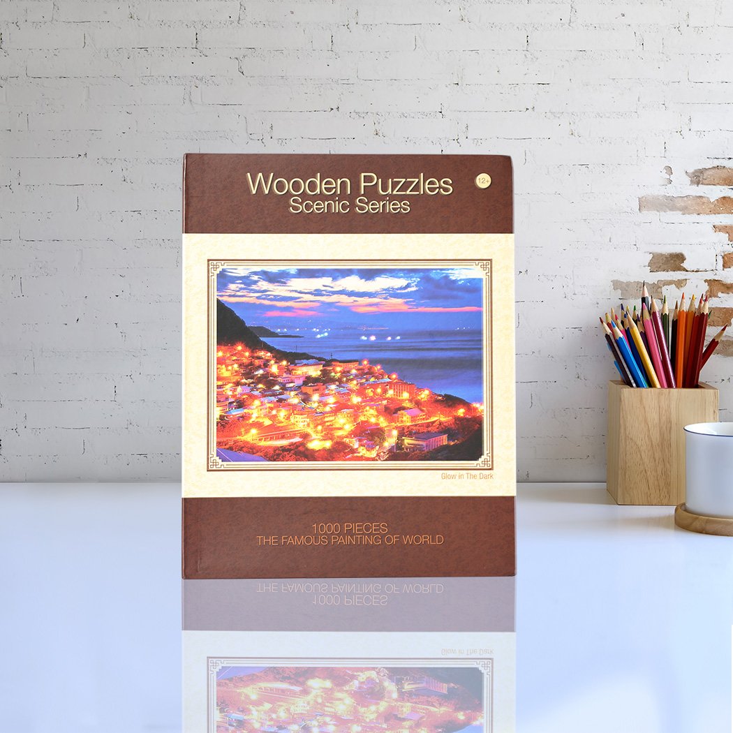 kids products Jigsaw Puzzles 1000 Piece Kids DIY Basswood Puzzle Child Toys Home Decor