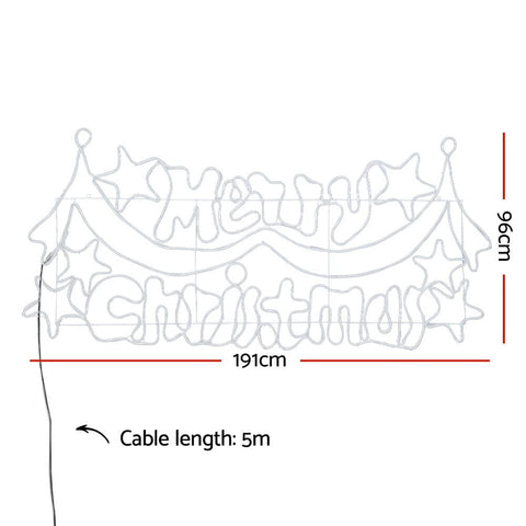 Christmas Lights 191cm 612 LEDs Fairy Light Outdoor Decorations