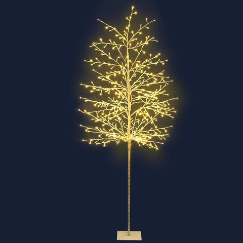 early sale simpledeal Jingle Jollys 2.1M LED Christmas Branch Tree 480 LED Xmas Warm White Optic Fiber