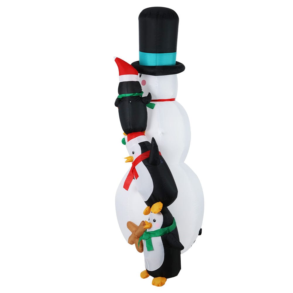 Jingle Jollys 2.4M Christmas Inflatable Snowman Lights Outdoor Decorations