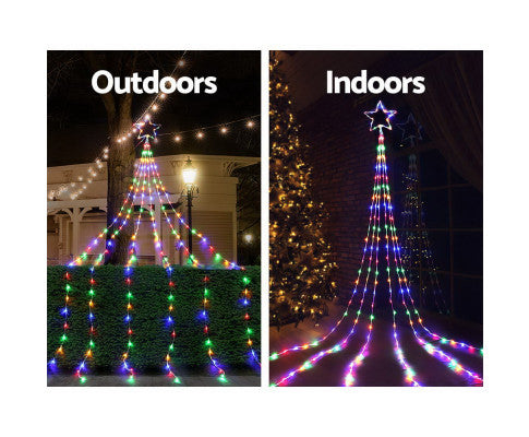 Jingle Jollys 3M Christmas Curtain Fairy Lights String 480 LED Party Wedding