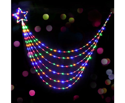 Jingle Jollys 3M Christmas Curtain Fairy Lights String 480 LED Party Wedding