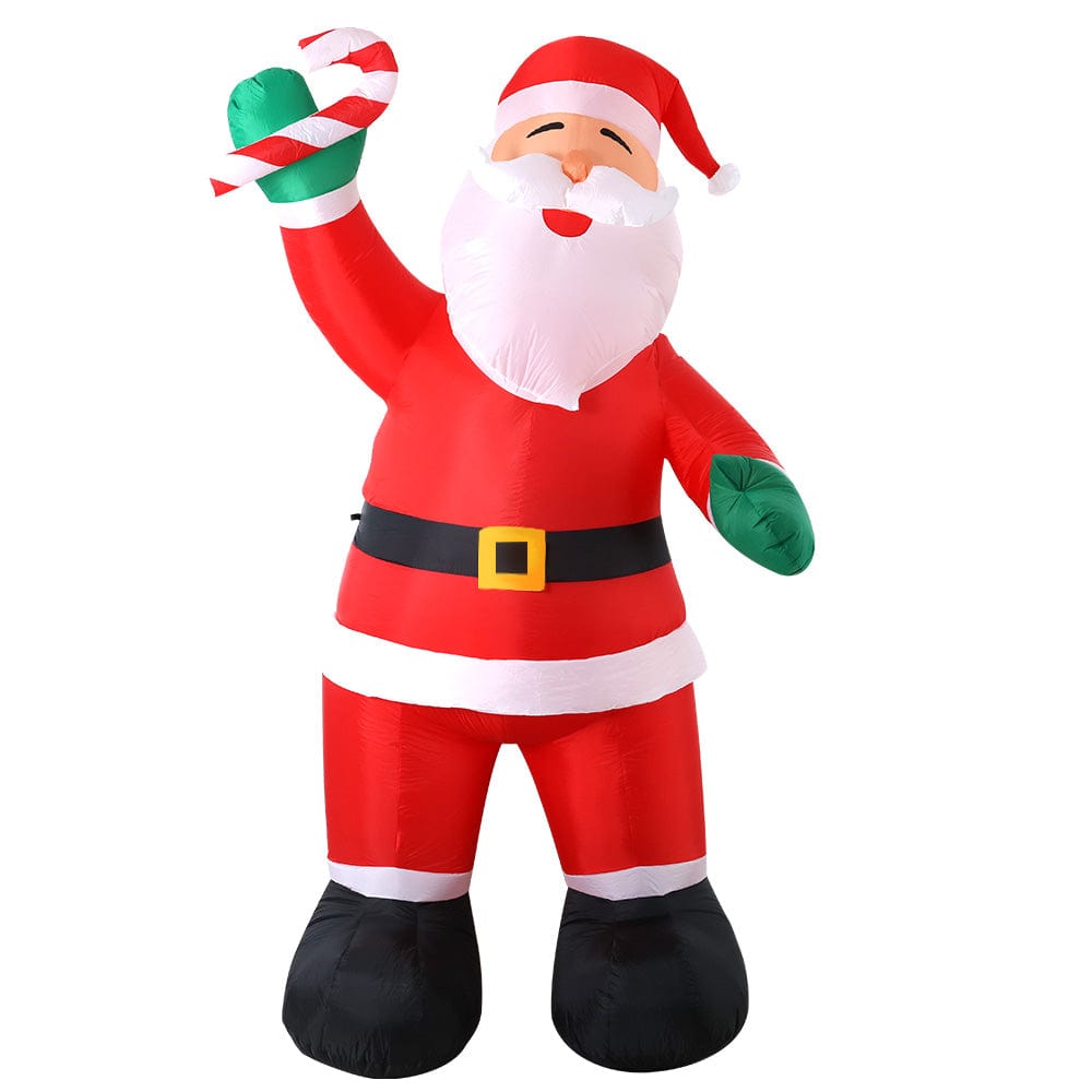Jingle Jollys 3M Christmas Inflatable Santa Xmas Outdoor Decorations Led Lights