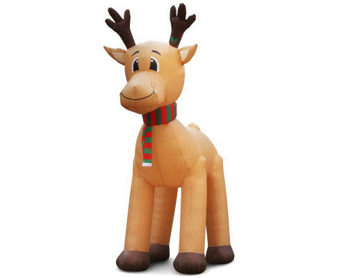 Jingle Jollys 5M Christmas Inflatable Reindeer Giant Deer Air-Power Light Inside