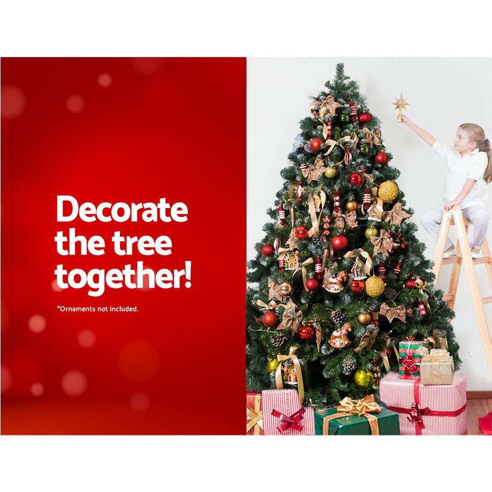 early sale simpledeal Jingle Jollys 8FT Christmas Snow Tree