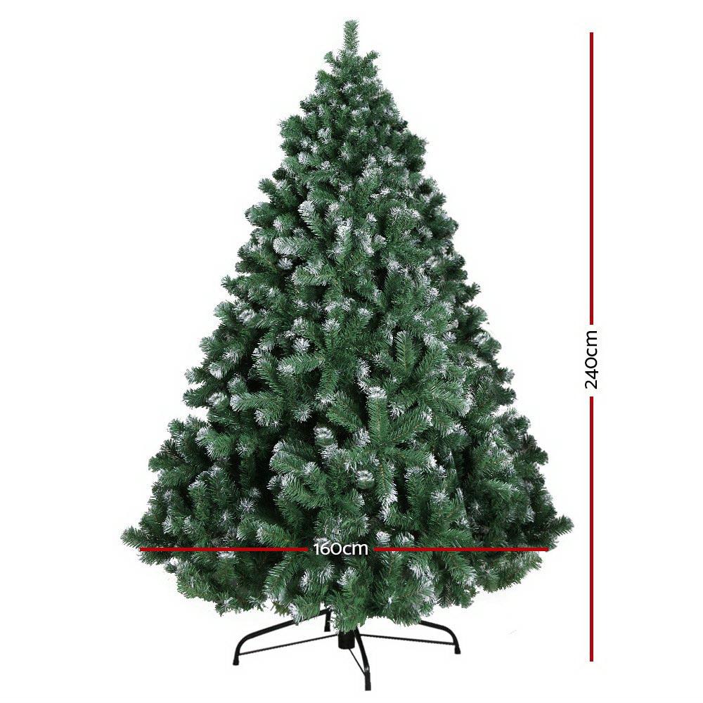 early sale simpledeal Jingle Jollys 8FT Christmas Snow Tree